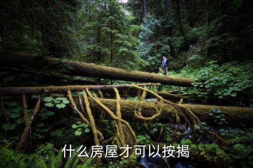 什么房可按揭貸款，哪些房屋可以抵押貸款