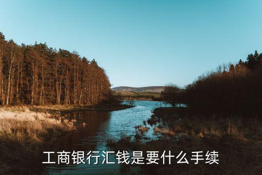 工商銀行匯錢是要什么手續(xù)