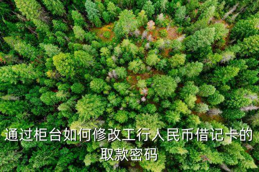 通過柜臺如何修改工行人民幣借記卡的取款密碼