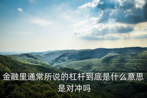什么叫杠杠，金融里桿杠是什么意思例如股市 黃金 期貨 外匯 桿杠是什么