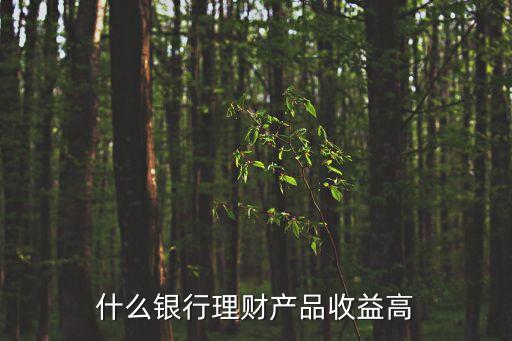 什么銀行理財產(chǎn)品收益高