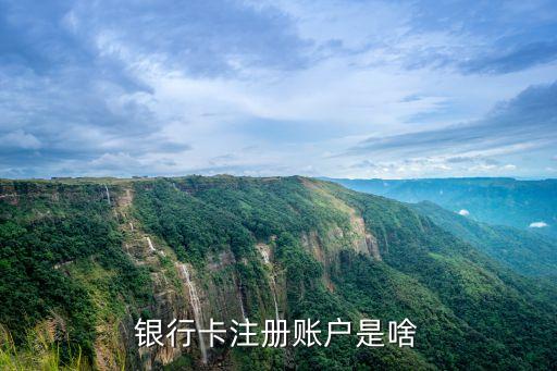 銀行卡的注冊賬戶是什么意思啊，銀行注冊賬戶是什么