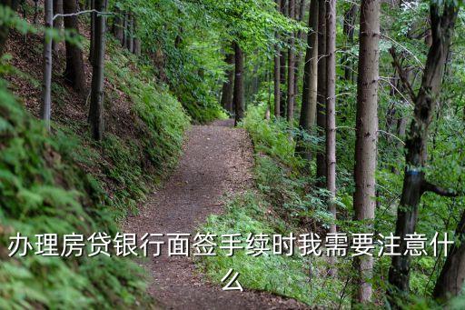 房貸審批期間注意什么手續(xù)，辦理房貸銀行面簽手續(xù)時我需要注意什么