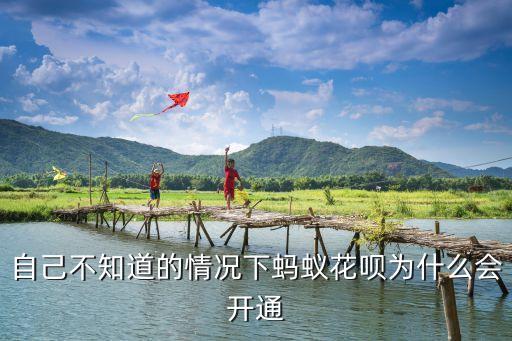 為什么開通螞蟻花唄支付方式，自己不知道的情況下螞蟻花唄為什么會開通