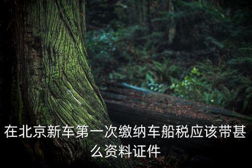 在北京新車(chē)第一次繳納車(chē)船稅應(yīng)該帶甚么資料證件