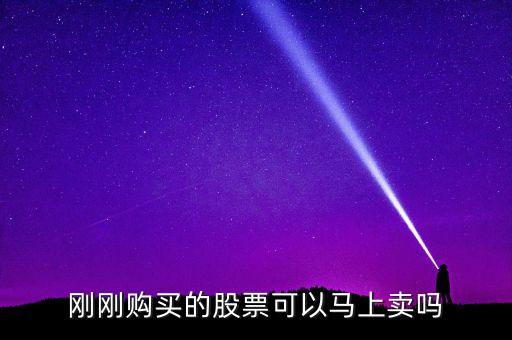 剛剛購買的股票可以馬上賣嗎