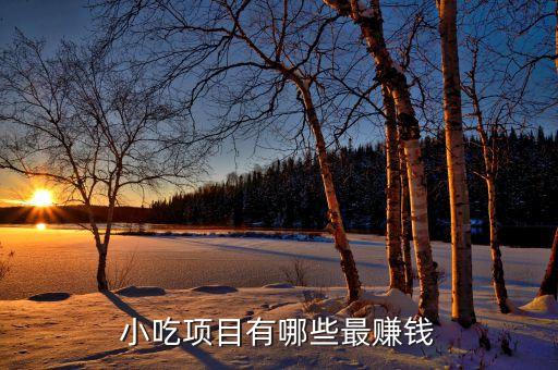 小吃項目有哪些最賺錢