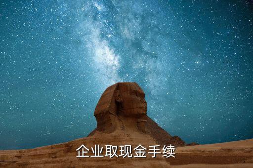 企業(yè)取現(xiàn)金手續(xù)