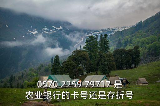 0570 2259 79717 是農(nóng)業(yè)銀行的卡號(hào)還是存折號(hào)