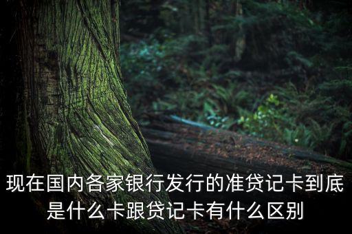 現(xiàn)在國內(nèi)各家銀行發(fā)行的準(zhǔn)貸記卡到底是什么卡跟貸記卡有什么區(qū)別