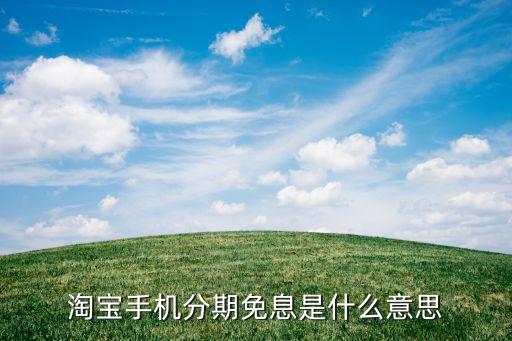免息分期付款額度是什么意思，分期樂(lè)免息額度是什么意思