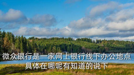 深圳前海微眾銀行股份有限公司是什么意思，深圳前海微眾銀行