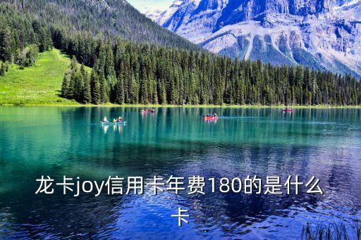 龍卡joy信用卡年費180的是什么卡
