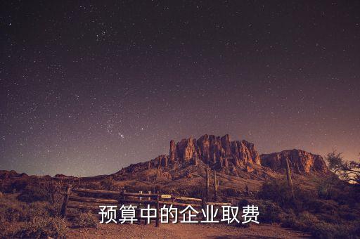 預(yù)算中的企業(yè)取費(fèi)
