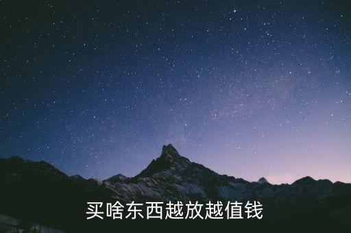 買啥東西越放越值錢