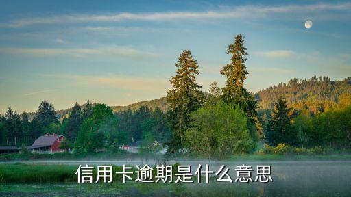 信用卡逾期是什么意思