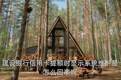 為什么信用卡系統(tǒng)維護，現(xiàn)在我的中國銀行信用卡支付不了顯示正在維護是怎么回事啊