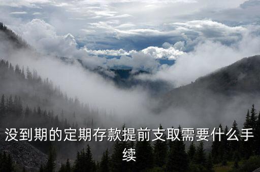 沒到期的定期存款提前支取需要什么手續(xù)