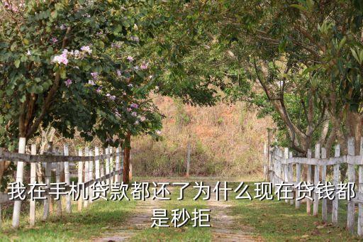 我在手機(jī)貸款都還了為什么現(xiàn)在貸錢都是秒拒