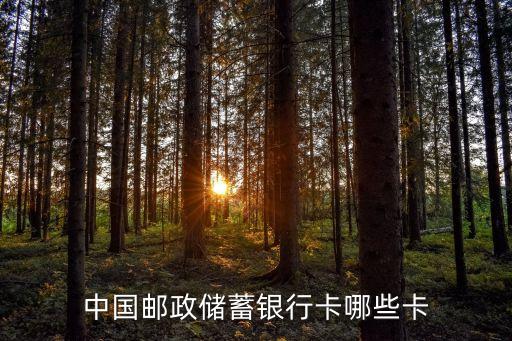 中國郵政儲蓄銀行卡哪些卡
