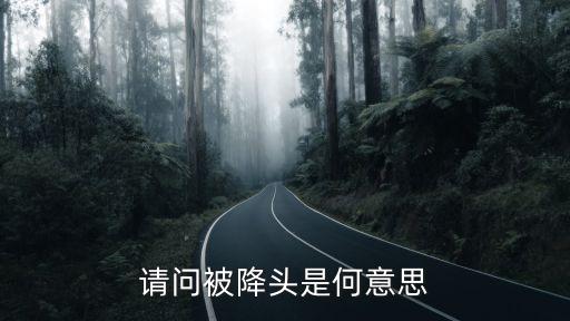 被降是什么意思是什么意思是什么意思是什么，請問被降頭是何意思