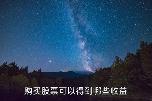 股票上的收益是什么，股票的收益組成各是何含義