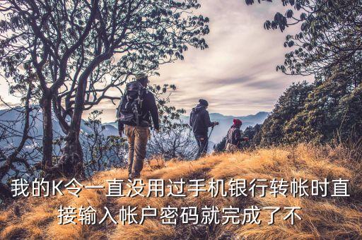 農(nóng)行k令賬號(hào)密碼什么用，我的K令一直沒(méi)用過(guò)手機(jī)銀行轉(zhuǎn)帳時(shí)直接輸入帳戶密碼就完成了不