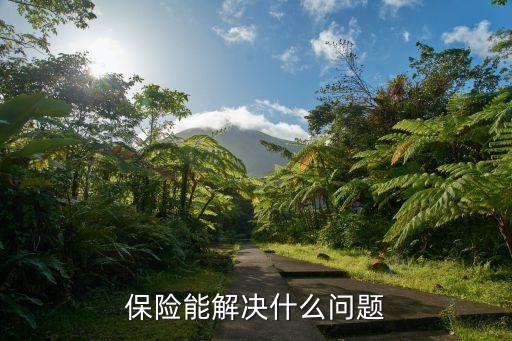 保險能解決什么問題