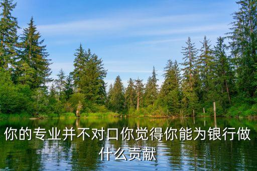 你的專業(yè)并不對(duì)口你覺得你能為銀行做什么貢獻(xiàn)