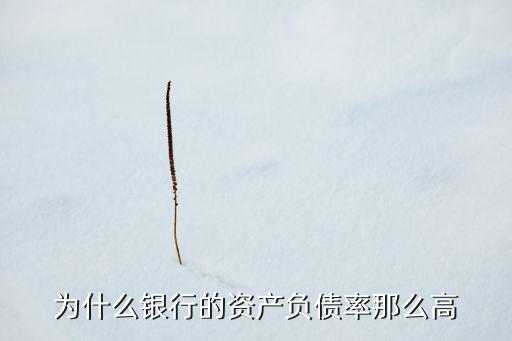 為什么銀行的資產(chǎn)負(fù)債率那么高