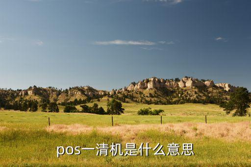 pos一清機(jī)是什么意思