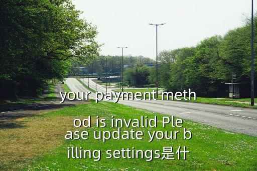 your payment method is invalid Please update your billing settings是什