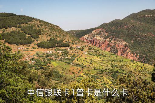 中信銀聯(lián)卡1普卡是什么卡