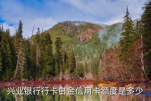 興業(yè)銀行行卡白金信用卡額度是多少