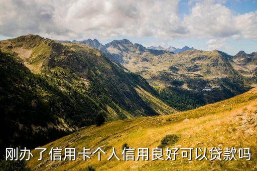 剛辦了信用卡個(gè)人信用良好可以貸款嗎