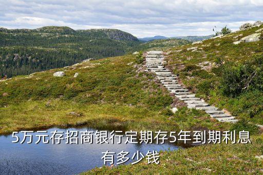5萬元存招商銀行定期存5年到期利息有多少錢