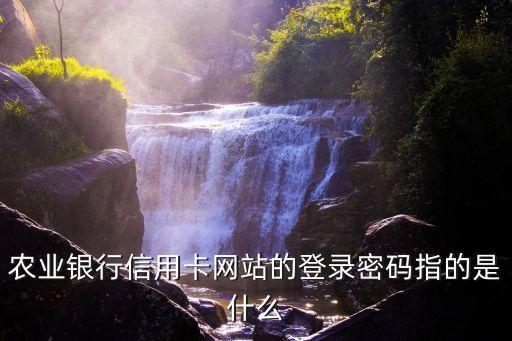 什么是信用卡登陸密碼是什么意思啊，信用卡登錄密碼是什么