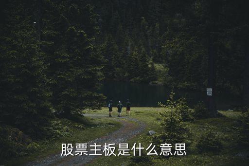 股市中主版指的是什么，股市中的主板股指的是甚么股
