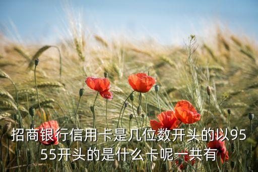 招商銀行信用卡是幾位數(shù)開頭的以9555開頭的是什么卡呢一共有