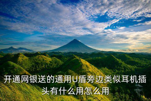 開(kāi)通網(wǎng)銀送的通用U盾旁邊類似耳機(jī)插頭有什么用怎么用