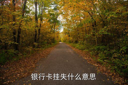 銀行卡掛失什么意思