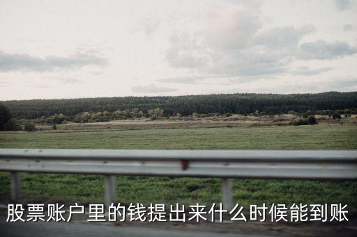 股票賬戶(hù)里的錢(qián)提出來(lái)什么時(shí)候能到賬