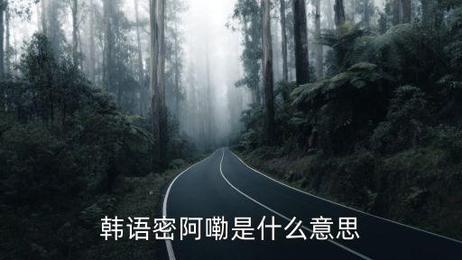 韓語密阿嘞是什么意思