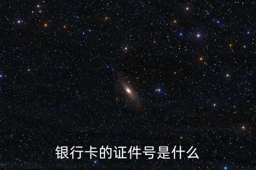 銀行卡的正件號是什么意思，銀行卡的證件號是什么