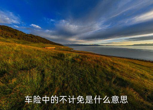 車險中的不計免是什么意思