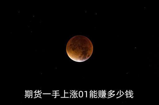 期貨一手上漲01能賺多少錢