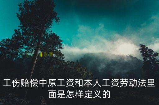 什么是本人工資，本人工資是指什么