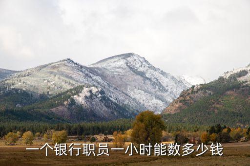 一個(gè)銀行職員一小時(shí)能數(shù)多少錢