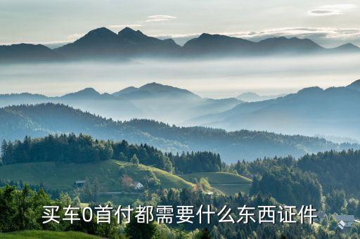 車零首付需要什么手續(xù)，你好零首付買車需要什么手續(xù)