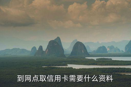 到網點取信用卡需要什么資料
